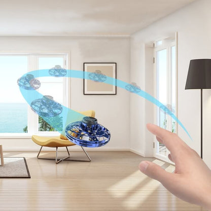 FlyNova flygande UFO-drönare med LED – handstyrd minidrönare