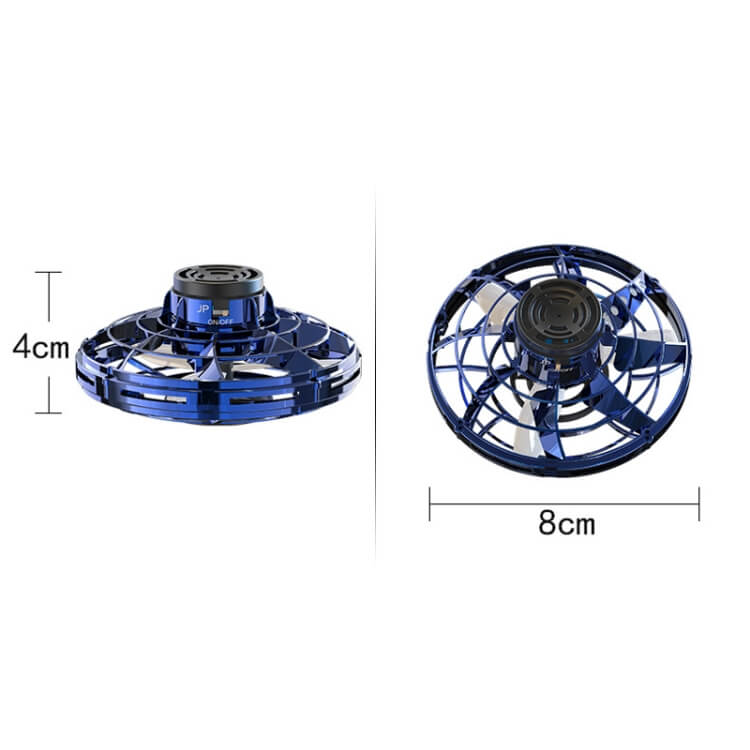 FlyNova flygande UFO-drönare med LED – handstyrd minidrönare